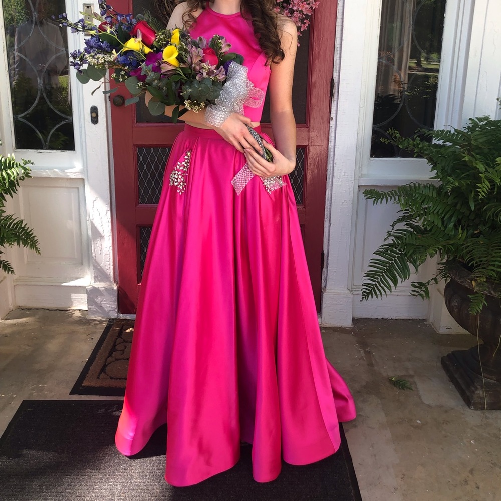 Sherri Hill 51587 Hot Pink Prom Dress *Pockets* 💗
